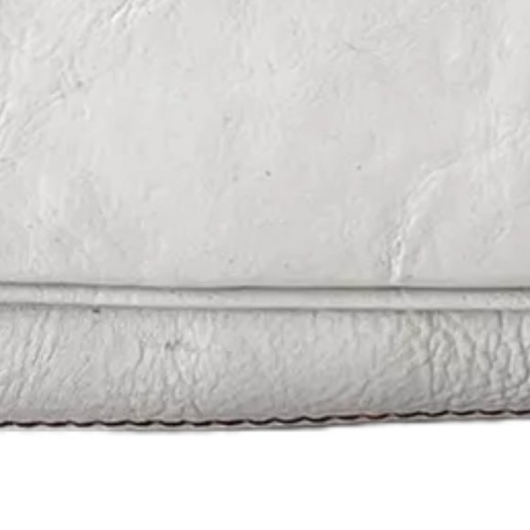 FRANCO SARTO Genuine Textured Leather Off White Satchel Handbag - Picture 12 of 16